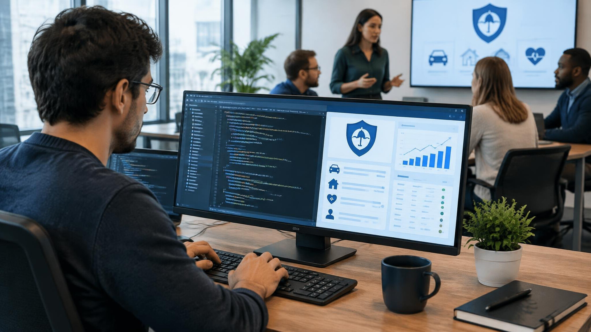 insurance software developer coding