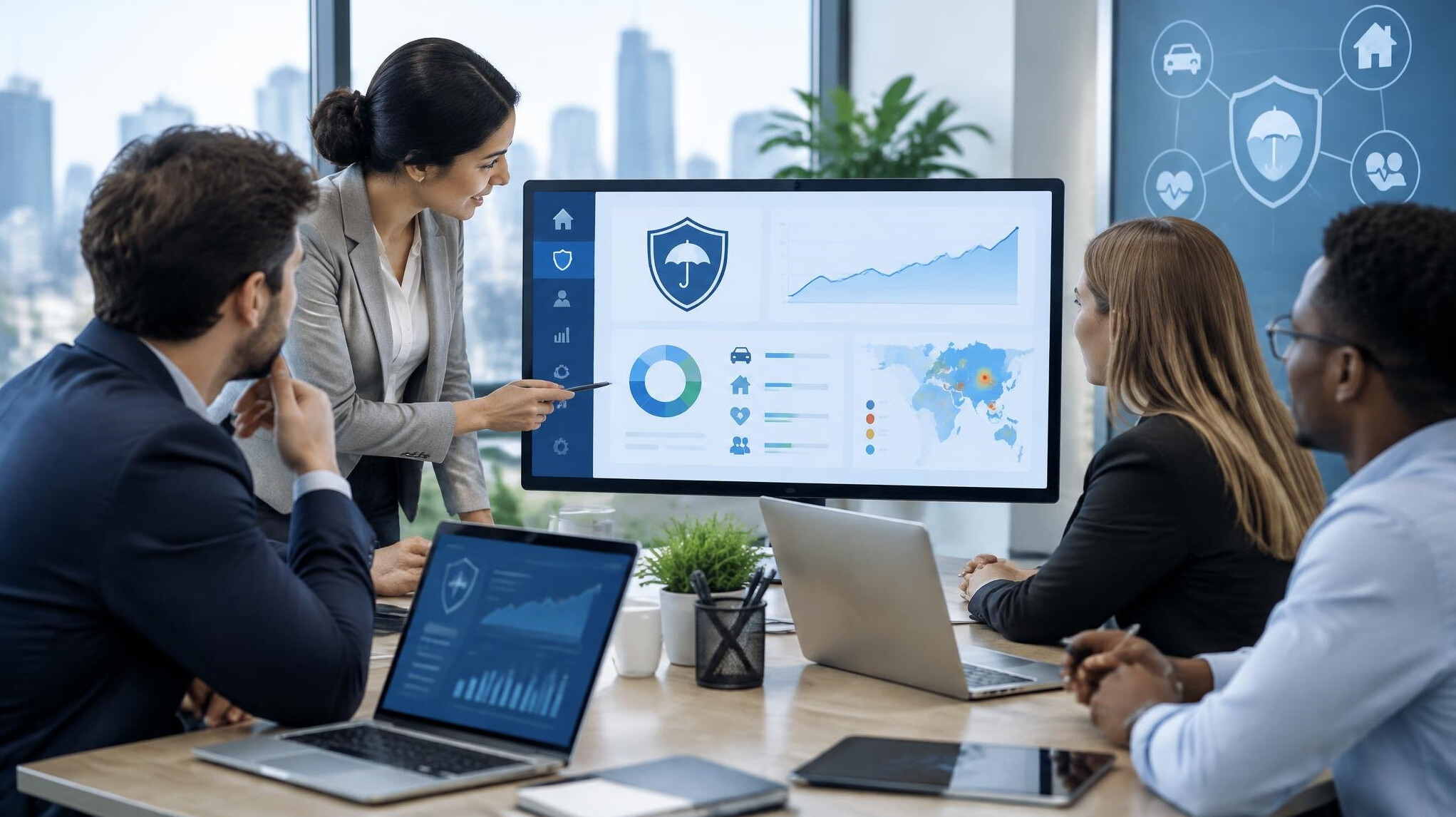 insurance software dashboard
