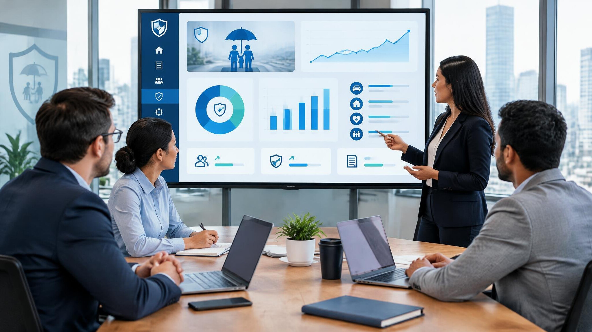 insurance software dashboard